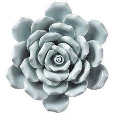 How to make ceramic flowers by expert flower maker carolyn clayton. Vivaterra Ceramic Wall Flowers 6 Light Gray Target