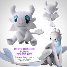 Große auswahl · bestseller · scan & go · versandkostenfrei How To Train Your Dragon 3 Light Fury Plush Figure Toy White Dragon Stuffed Doll Tv Movie Character Toys