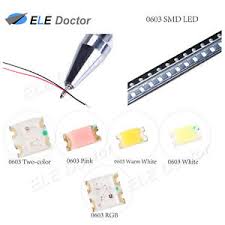 Details About 0402 0603 0805 1206 Smd Pre Soldered Micro Led White Red Blue Diodes 20cm Line