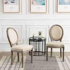 Kmax Farmhouse Dining Room Chairs French Distressed Bedroom Chairs With Round Back Brown Wood Legs Eleg Farmhouse Dining Farmhouse Dining Room Kitchen Chairs