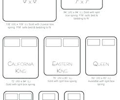 Queen Bed Dimension Us Sizes Chart King Size Dimensions Vs