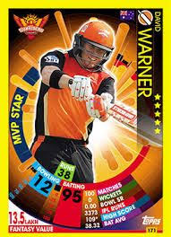 Image Result For 2018 Cricket Attax Card Cards Ipl 2017 David Warner