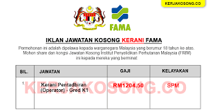 Anda menemui artikel ini kerana anda adalah salah seorang daripada yang dipanggil ke temuduga atau psee pembantu. Jawatan Kosong Kerani Fama Jawatan Kosong Malaysia Facebook