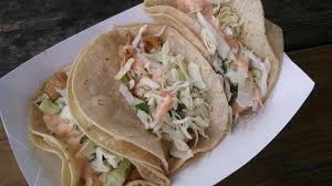 Here, two tacos duel for the title of favorite. Fish Tacos In Soft Corn Baja Style Picture Of A1a Burrito Works Flagler Beach Tripadvisor