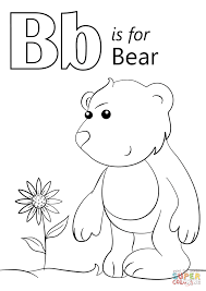Letter B Is For Bear Coloring Page Free Printable Coloring Pages Abc Coloring Pages Preschool Coloring Pages Bear Coloring Pages