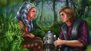 Ahsoka And A Realistic Anakin In The Forest Star Wars Artwork Star Wars Art Star Wars Clone Wars