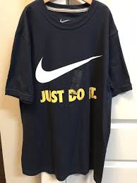 Black And Blue Nike Shirt Ebay Link Nwt Nike T Shirt 100 Cotton Tee Just Do It Swoosh Dark Blue Size M Fashion Clothing Shoes Access Cotton Tee Shirts Nike Tshirt