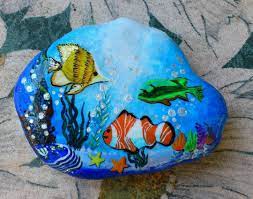 First, tape off the ceiling, baseboards and other walls with painter's tape. Pin On Rock Painting Fish