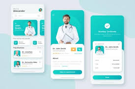 Download Medical Booking App Concept For Free In 2020 Medical App Medical Clinic Design App Template Design