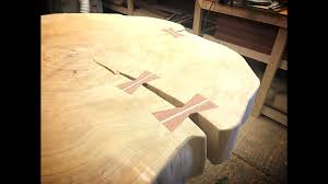 Making Bow Ties For A Live Edge Table Top Live Edge Table Tops Live Edge Table How To Make Bows