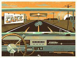 Cake On The Road Again Dkng Dkng Studios Poster Design Gig Posters