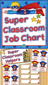 Superhero Helpers Classroom Jobs Chart Superhero Classroom Theme Superhero Classroom Decorations Classroom Jobs