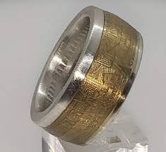 1oz Aztec Calendar 9999 Solid Silver Coin Ring Tonatiuh Sun Etsy In 2020 Gold Coin Ring Silver Coin Ring Coin Ring
