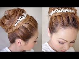 Formal events, such as weddings, demand a polished hairstyle. Winter Formal Bridal Updo Hair Tutorial Youtube