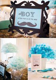 Aqua Little Man Mustache Baby Shower Hostess With The Mostess Lil Man Baby Shower Baby Shower Centerpieces Mustache Baby Shower