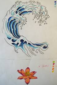 Japanese wave tattoos often symbolize strength and life through art. Tatto Wallpapers Wave Outline Tattoo