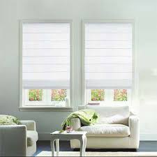 Abstract cordless roman shades, window blinds, custom size with poly cotton or blackout lining, flat roman blinds, window coverings. Roman Shades And Blinds Made To Measure Roman Shades
