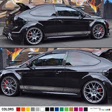 decal sticker racing stripe kit for ford focus rs st wing lip bumper fender door ultimateprocy projetos de carros new fiesta carros esportivos exoticos