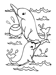 Dessin De Dauphin Gratuit A Telecharger Et Colorier Coloriage De Dauphins Coloriages Pour Enfants