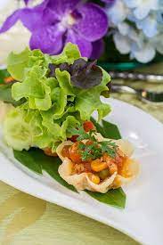 กระทงทอง อาหาร การจ ดจานอาหาร การทำอาหาร