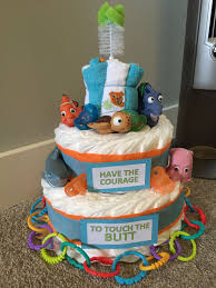 Finding Nemo Diaper Cake Disney Baby Shower Nemo Baby Shower Finding Nemo Baby Shower