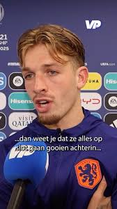 ‘𝐖𝐞 𝐡𝐚𝐝𝐝𝐞𝐧 𝐝𝐢𝐭 𝐧𝐨𝐠 𝐤𝐮𝐧𝐧𝐞𝐧 𝐰𝐢𝐧𝐧𝐞𝐧’ 👀, Zelfs toen  Jong Oranje in de rust met 2-0 achterstond, had Luciano Valente er nog  vertrouwen in 💪, #U21EURO #JongOranje #Valente