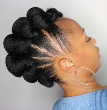 Thechicnatural brings a mini pompadour updo that begins with stretched hair and ends braid pomp updo. 35 Protective Hairstyles For Natural Hair Captured On Instagram