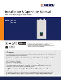 Maybe you would like to learn more about one of these? Navien Nfc 175 Installation Operation Manual Pdf Download Manualslib