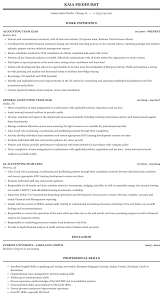 Below is a general job description: Accounting Team Lead Resume Sample Mintresume