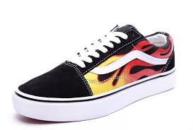 Black And Yellow Vans Shoes Vans Ghost Rider Fire Old Skool Skateboard Shoes Black Vn1028 Stylish Vans Skateboard Shoes Online Outlet Vans Yellow Vans Old Skool