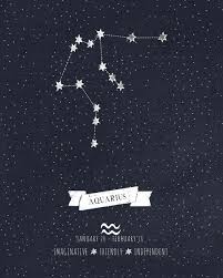 Aquarius Constellation Astrology Art Art Print By Angelina Perdomo Costellazioni Costellazione Zodiaco