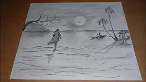Sketsa pemandangan alam gunung yang kedua adalah sketsa pemandangan gunung dari laut. Sketsa Pemandangan Pantai Youtube