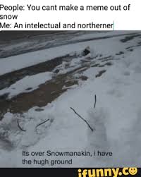 Snow Is Expendable Made In Iowa People You Cant Make A Meme Out Of Le An Intelectual And Northerner