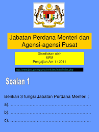 Fungsi suruhanjaya pencegahan rasuah malaysia diperuntukkan di bawah seksyen 7 akta suruhanjaya pencegahan rasuah malaysia (sprm) 2009. Jabatan Perdana Menteri Dan Agensi Agensi Pusat