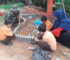 Cara menggambar gambar sekolahan sd. Taman Sekolah Sd