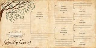 free printable family history chart family tree pedigree