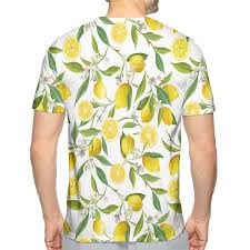 Nicokee 3d Print T Shirt Nature Exotic Lemon Tree Cool