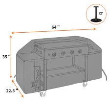 The blackstone adventure ready 28&quot; Icover 36 Inch Blackstone Griddle Cover 600d Heavy Duty Waterproof Canvas Flat Top Gas Grill Cover Camp Chef 600 Barbecue Cover With Support Pole Wayfair