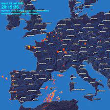 À ce jour, le nombre d'impacts de foudre au sol dépasse les 150 000 contre 85 000 impacts en mai 2009. Meteociel Actualite Mise A Jour De La Carte Foudre En Direct