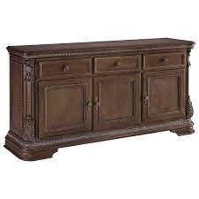Dining room buffet and hutch. Signature Design By Ashley Charmond D803 80 Traditional Dining Room Buffet With Ornate Details Furniture And Appliancemart Buffets