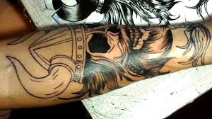 ♦ gild mobbed_tshirt gild hickory over all_black @tmj. Bearded Skull Tattoo Time Lapse Youtube