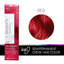 Ion hair color chart for ners and everyone else lewigs. Red Color Brilliance Brights Semi Permanent Hair Color By Ion Demi Semi Permanent Hair Color Sally Beauty