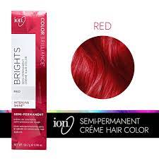 Red hair color chart matrix. Red Color Brilliance Brights Semi Permanent Hair Color By Ion Demi Semi Permanent Hair Color Sally Beauty