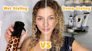 Maintaining our wet hair curl pattern is not as hard as you might think, this post gives you 6 ways you can achieve it. Pros And Cons Of Wet Styling Vs Damp Styling On Curly Hair Youtube