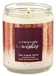 A Thousand Wishes Single Wick Candle In 2020 Bath And Body Works Bath And Body Works Perfume Bath Body Works Candles