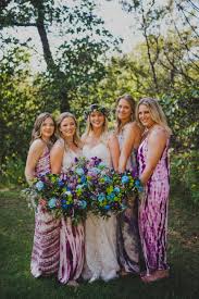 Tye Dye Bridesmaid Dresses Festival Wedding Boho Wedding Bridesmaid Festival Style Wedding Festival Wedding