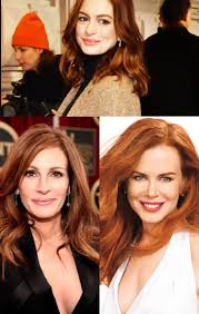 Taglio di capelli bob con frangetta. Anne Hathaway Capelli Rossi Autunno Inveno 2019