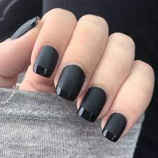 I prefer it over glossy because the finish doesn't scratch. Matte Black With Glossy French Tip Novocom Top