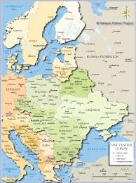 The continent of europe has 51 independent states, stretching from the island country of iceland in the north atlantic ocean to the vast land of russia, which is partly situated on the asian continent but is regarded as being culturally. Political Map Of Central And Eastern Europe Nations Online Project