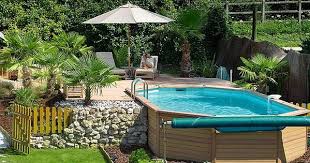 Above Ground Pool Deck Ideas Pool Landscaping Cool